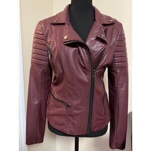 NWOT Blank NYC Faux Leather Moto Jacket Small